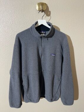 Patagonia Men’s Charcoal Gray Half-Zip Fleece Pullover